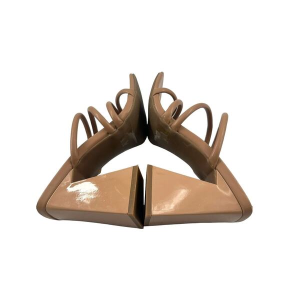 Abound Women Austyn Block Heel Strappy Sandals Size 5 Slide Faux Leather In tan - Picture 12 of 12